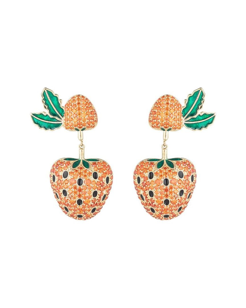 Eye Candy LA White The Luxe Collection Earrings