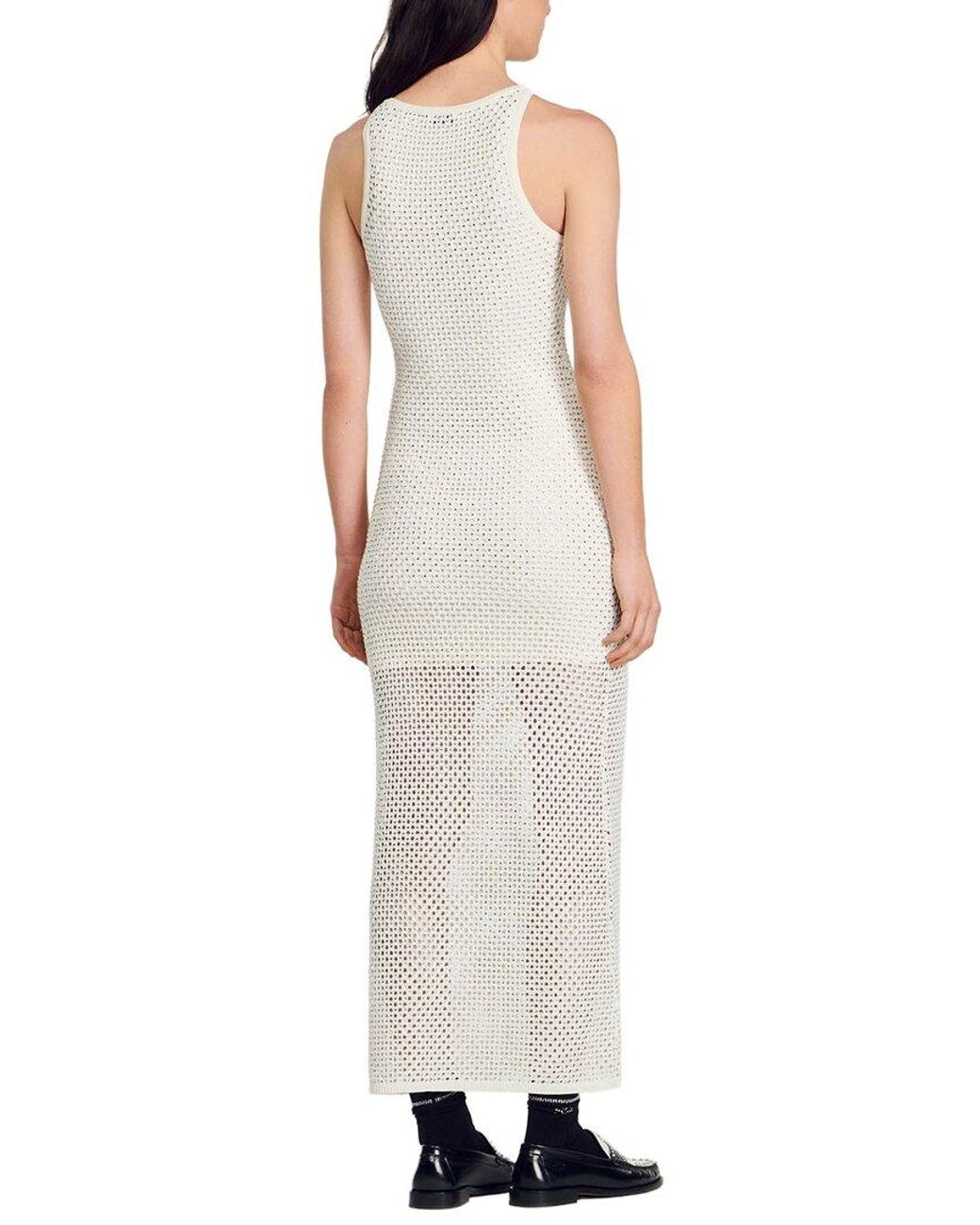 Sandro White Diamond Dress