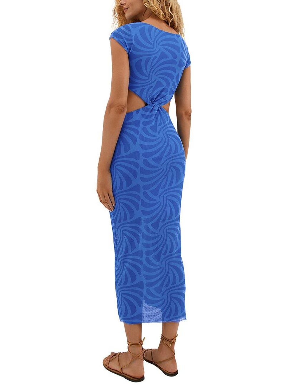 ViX Blue Lita Midi Dress