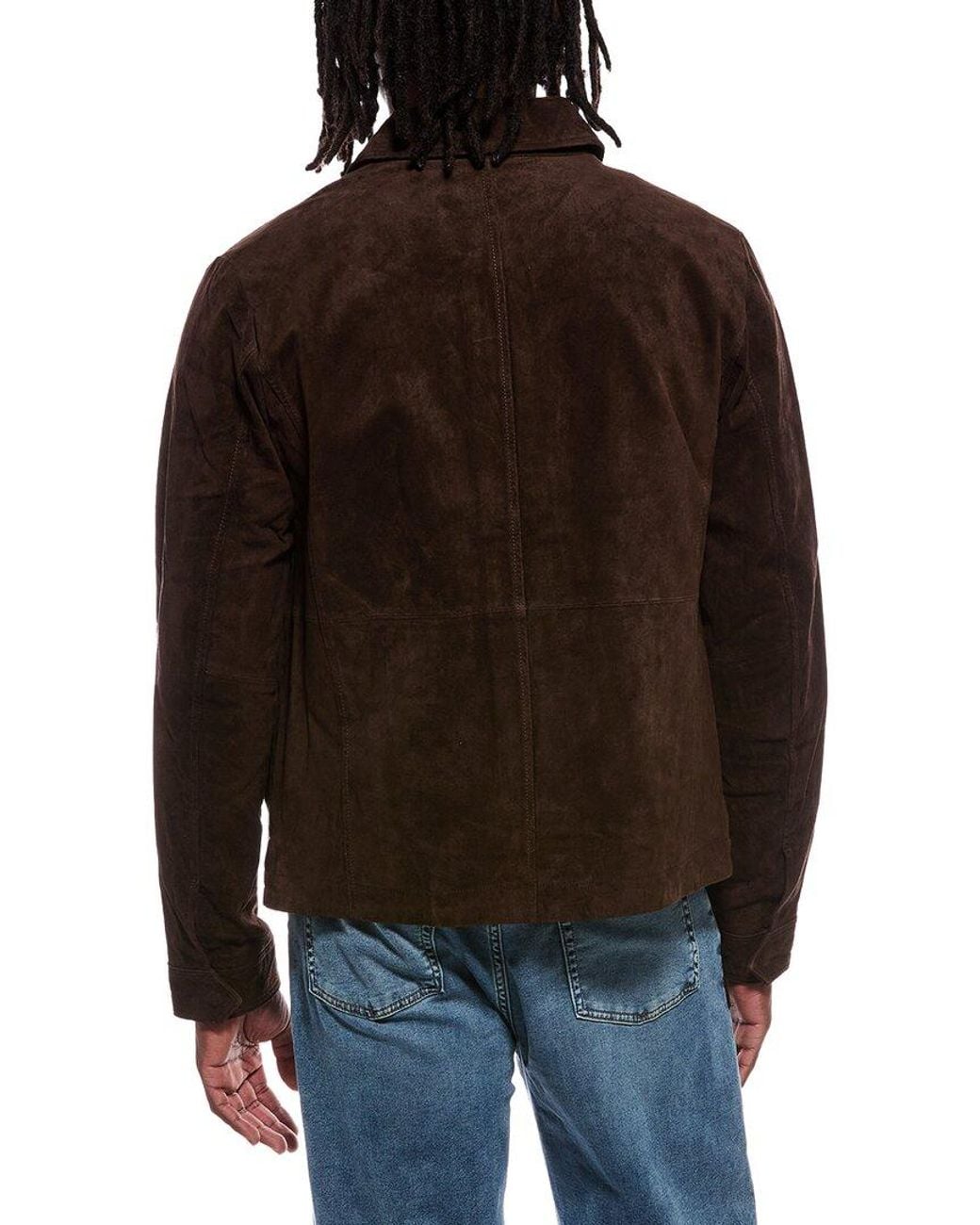 Scotch & Soda Brown Genuine Suede Jacket for men