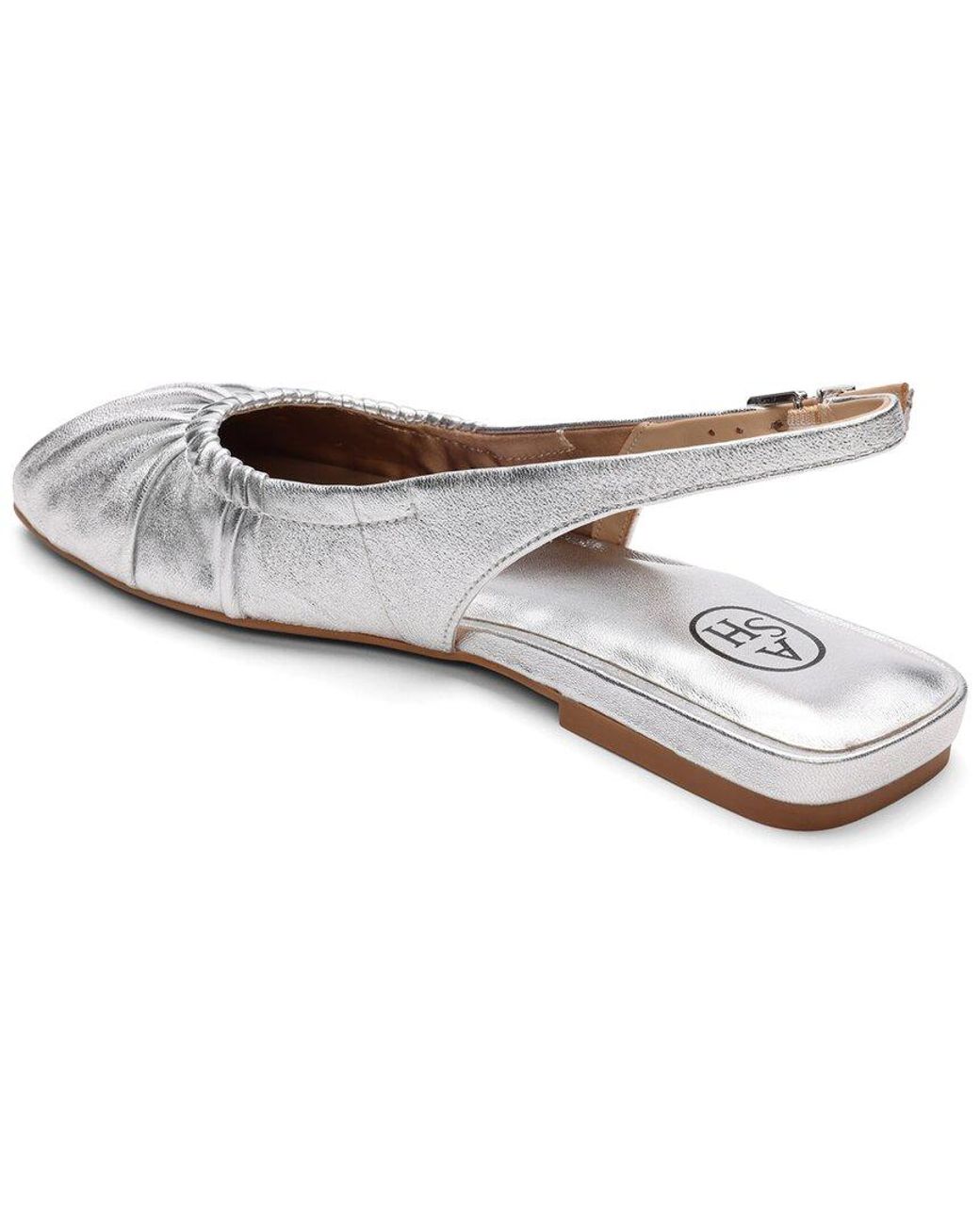 Ash White Bibi Leather Slingback