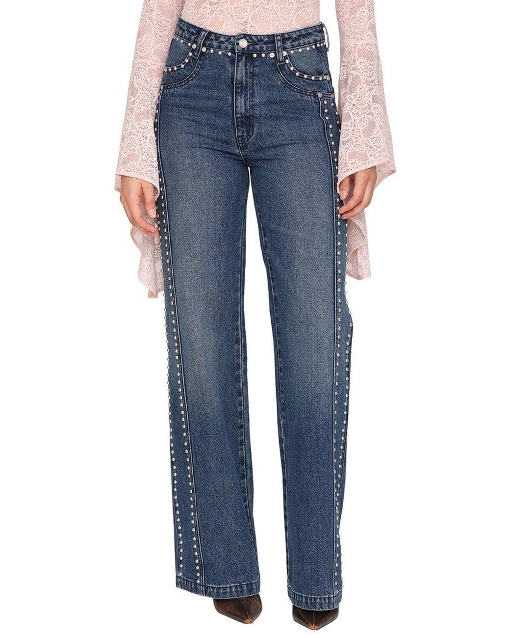 Avec Les Filles Blue Denim Pant