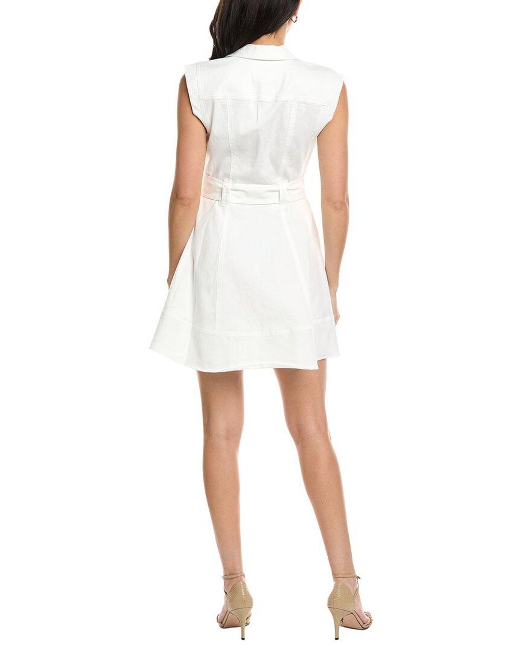 10 Crosby Derek Lam White Lya Belted Mini Dress