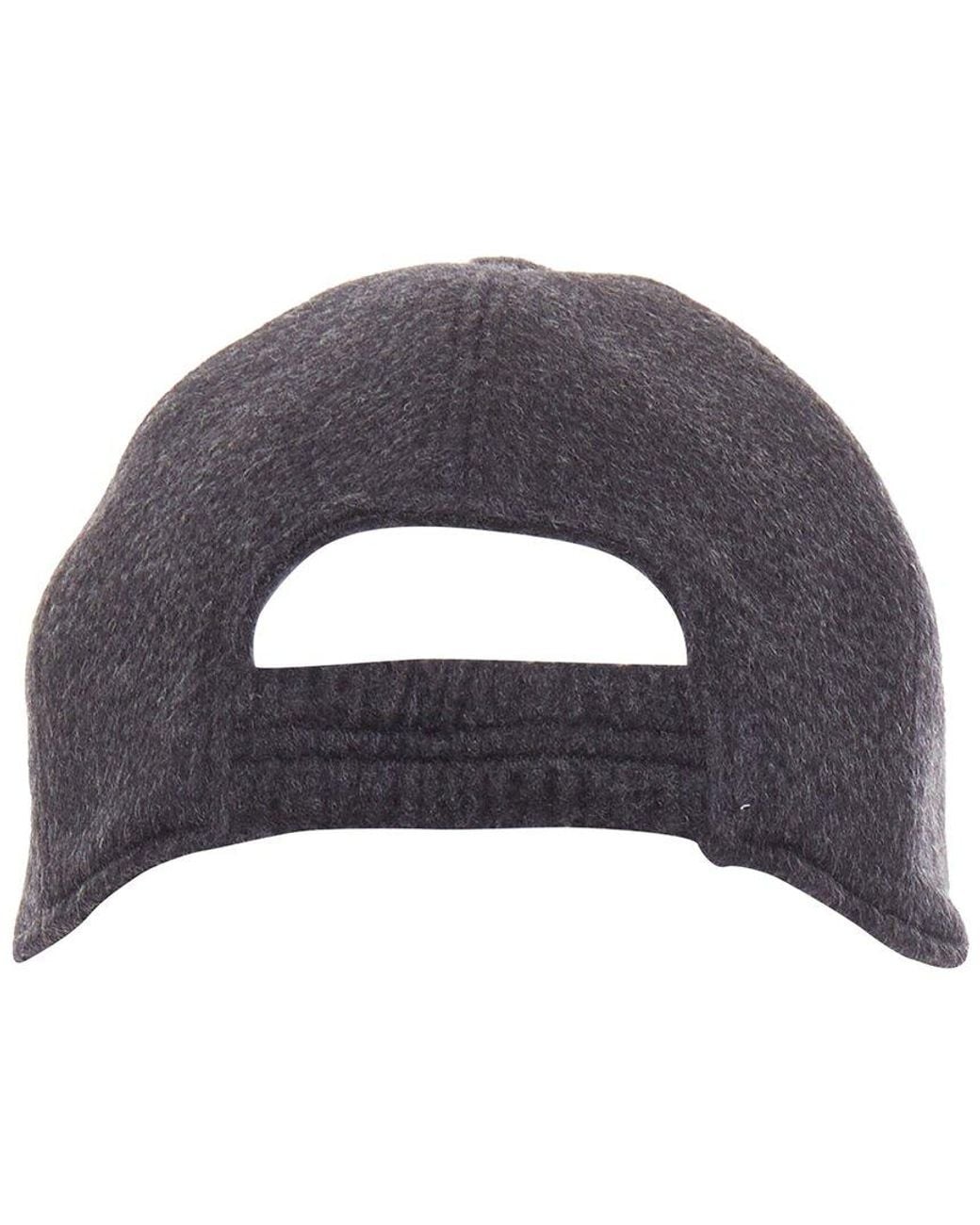 The Row Gray Caspian Cashmere Baseball Cap (Authentic Pre-Loved)