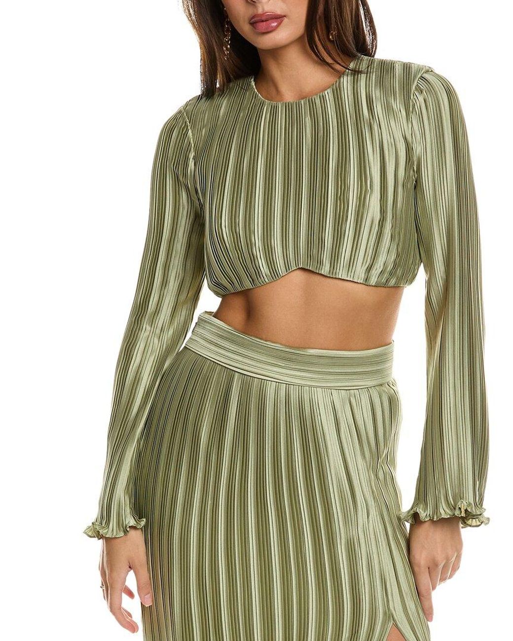 AIIFOS Green Penelope Top