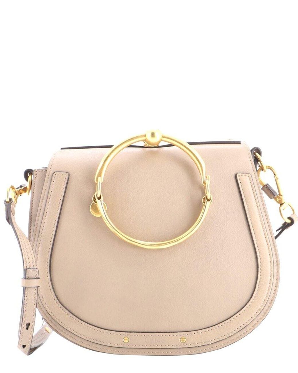 Chloé Natural Leather Nile Crossbody Medium (Authentic Pre-Loved)