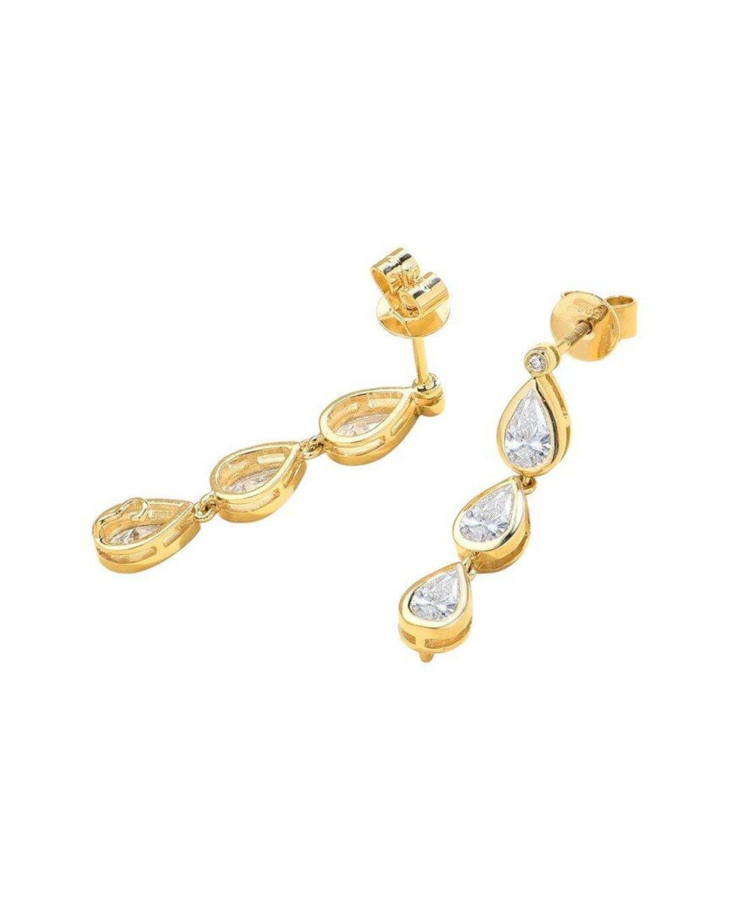 Kai Fine Jewelry Metallic 14K 1.50 Ct. Tw. Lab-Grown Diamond Drop Earrings