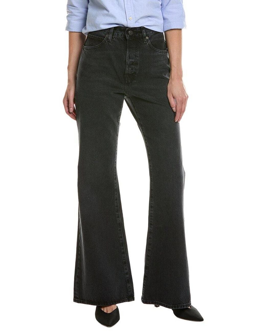 FRAME Black Frame The Lax Set List Flare Jean