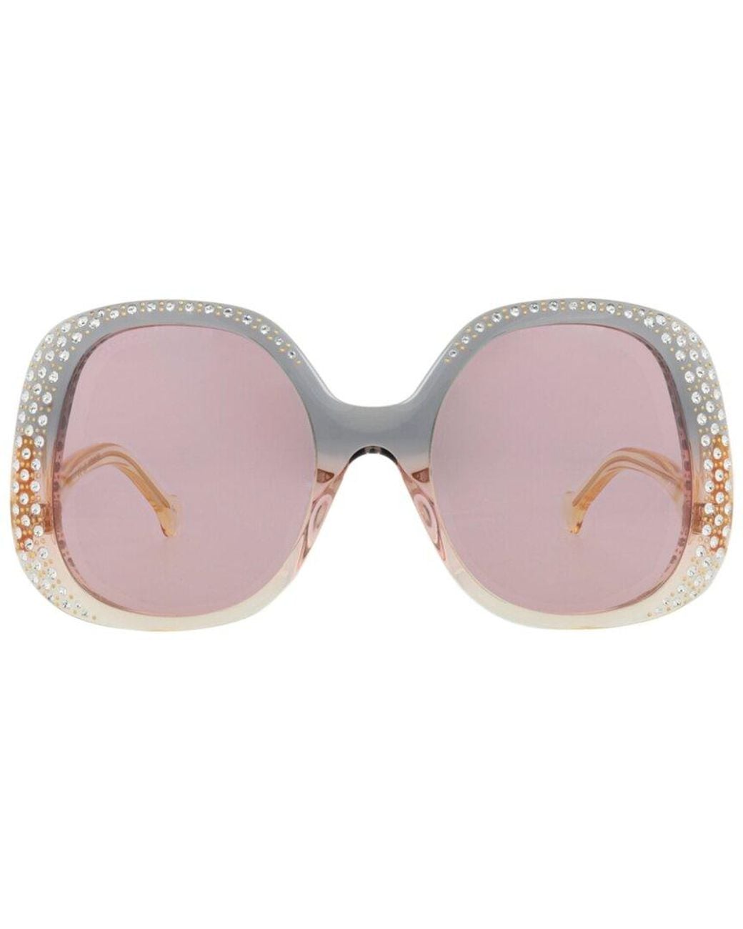 Gucci Pink Gg1235S 55Mm Sunglasses