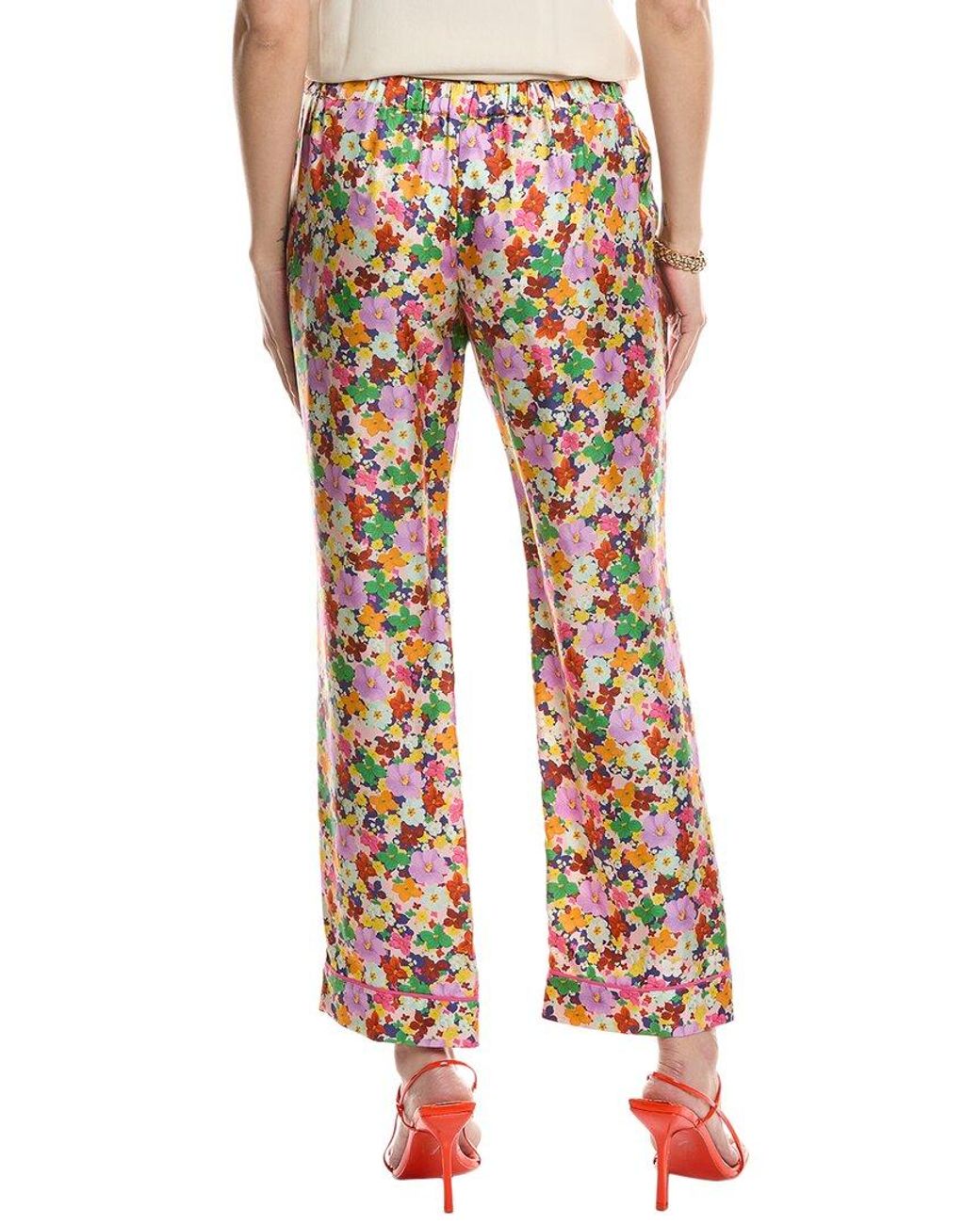 Borgo De Nor Orange Eden Silk Trouser