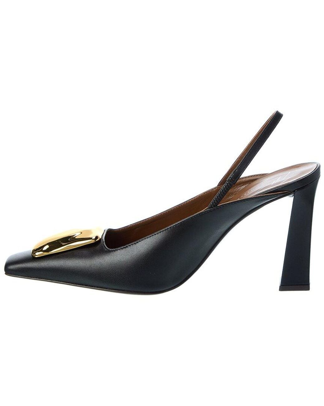 Giuseppe Zanotti Brown Brenda 90 Leather Slingback Pump
