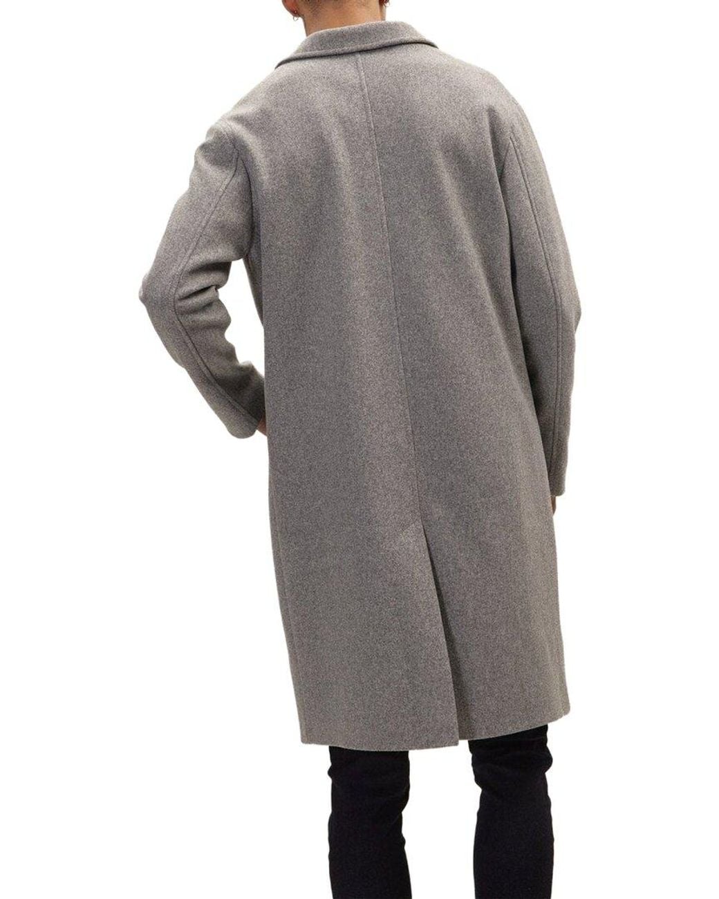 Ron Tomson Gray Overcoat for men