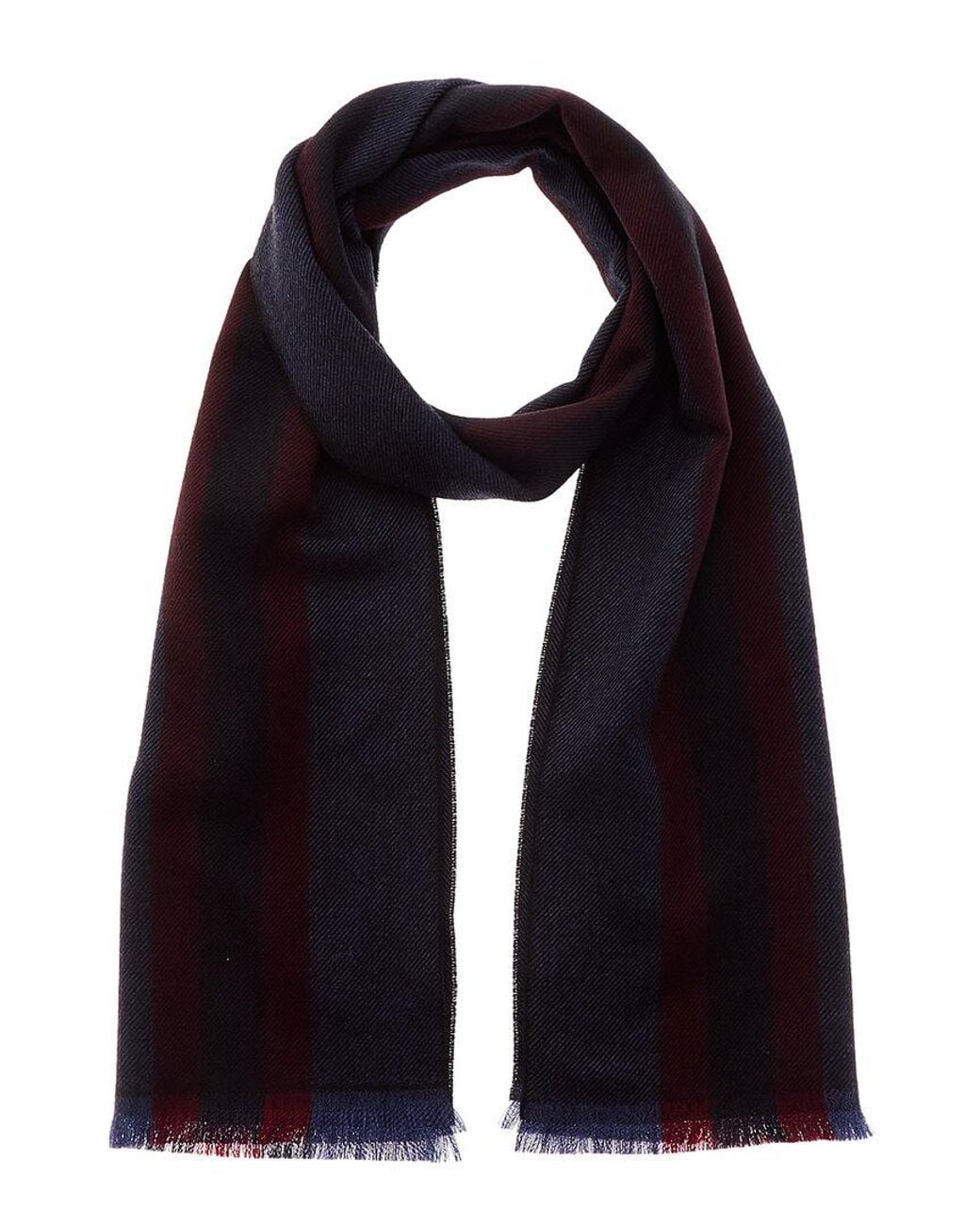 Gucci Black GG Wool & Silk-blend Scarf