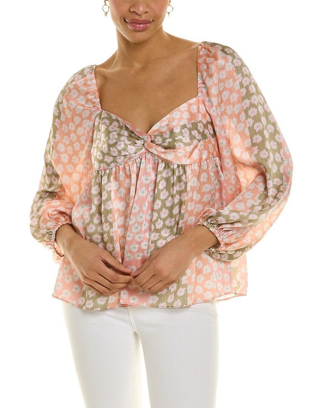 Sachin & Babi Orange Leslie Top