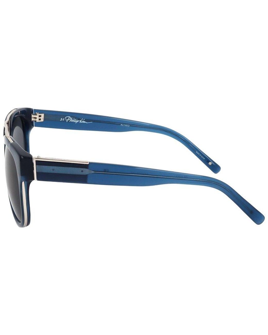 Linda Farrow Blue 54Mm Sunglasses for men