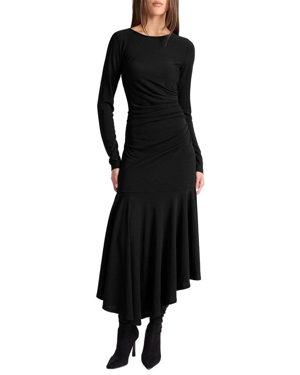 Santorelli Black Abigail Hi-Lo Dress