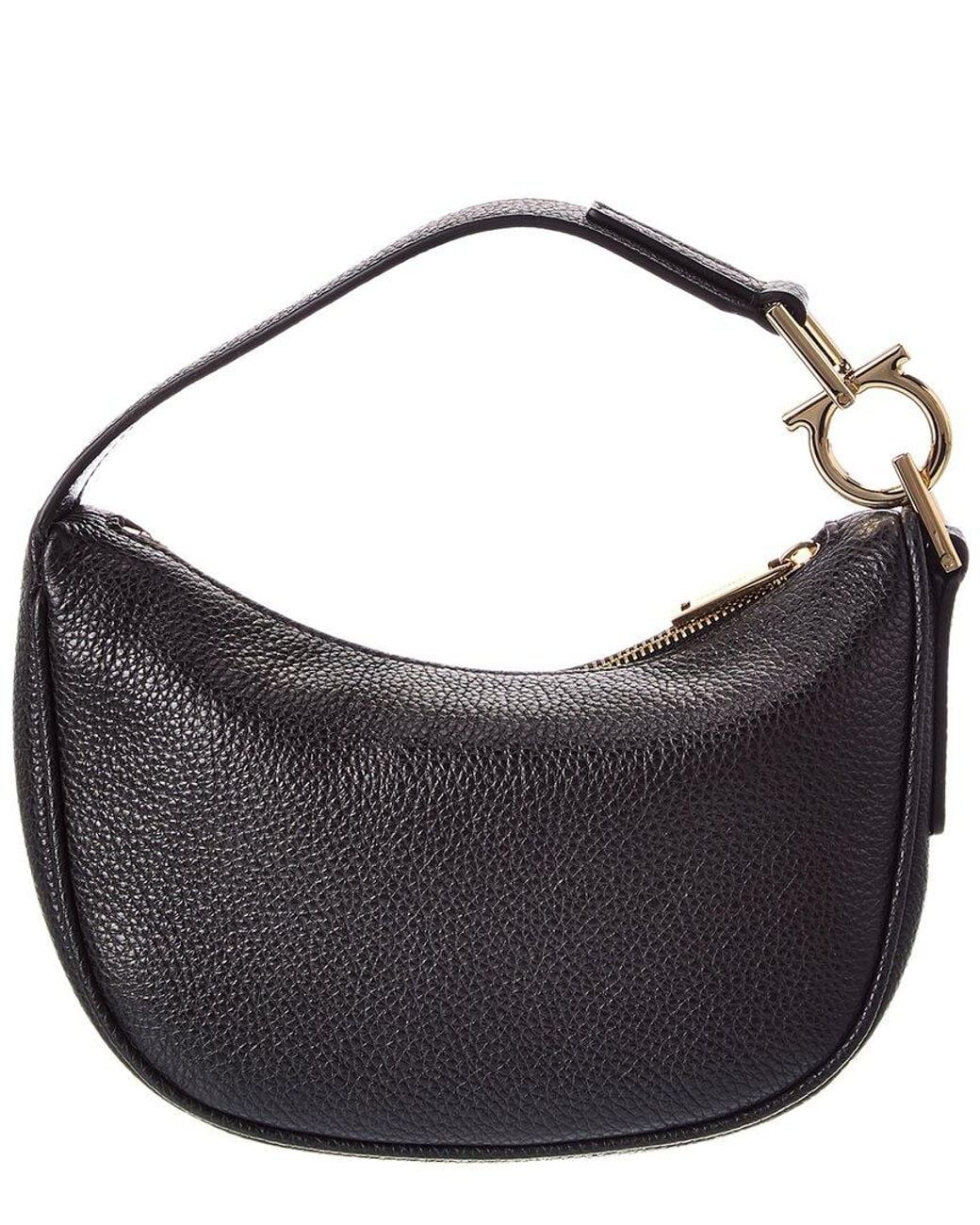 Ferragamo Blue Leather Hobo Bag