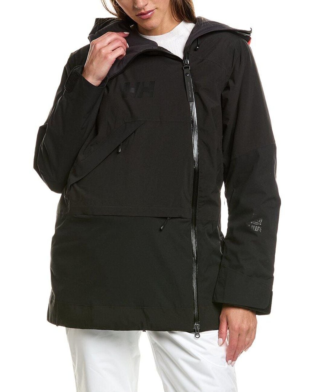 Helly Hansen Black Powchaser Asym Jacket
