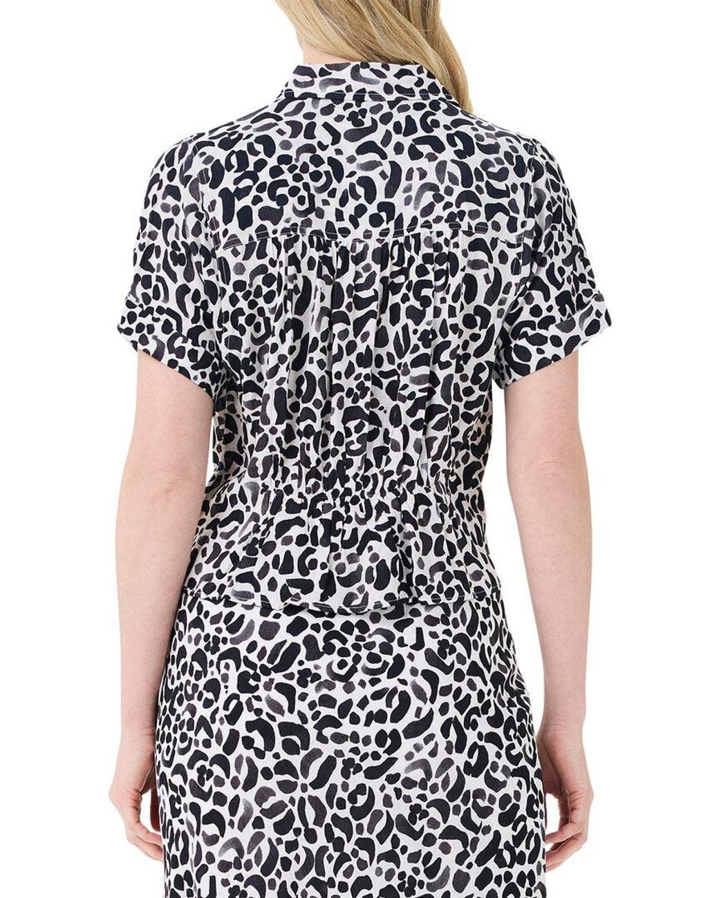 NIC+ZOE Black Onyx Animal Top