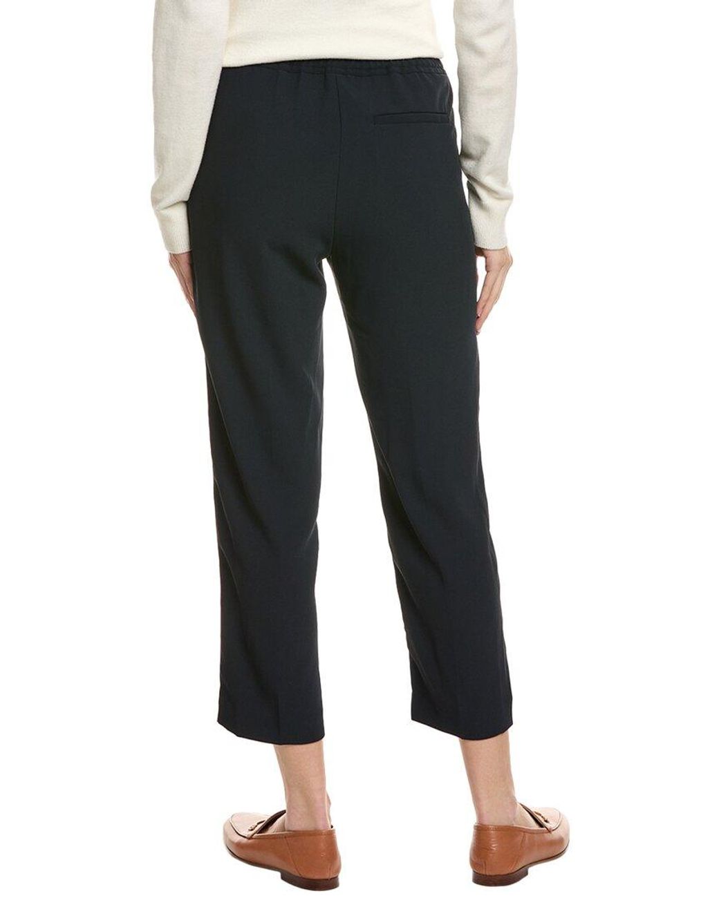 Reiss Black Hailey Pull-On Taper Trouser