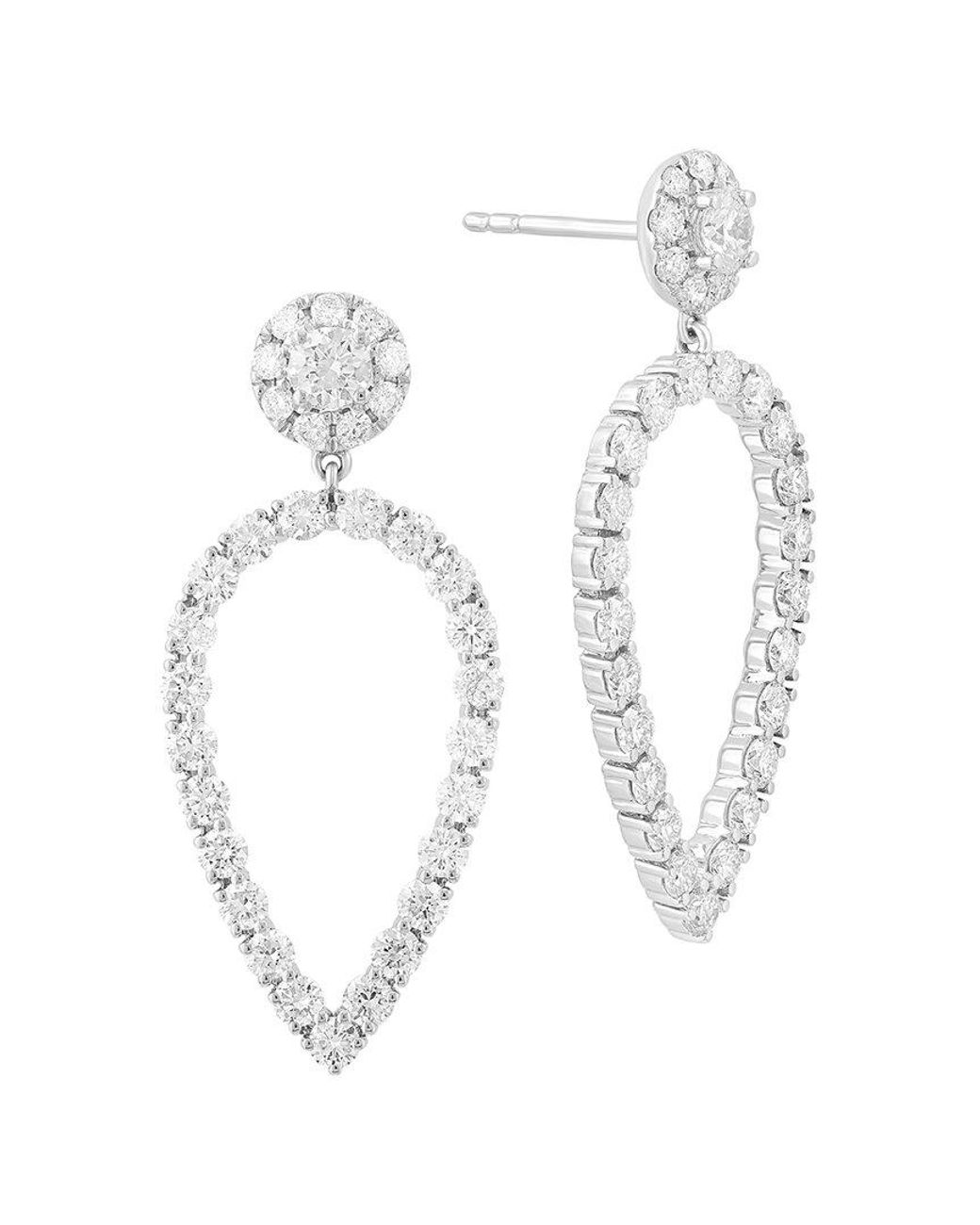 Effy Fine Jewelry White 14K 2.33 Ct. Tw. Lab-Grown Diamond Earrings