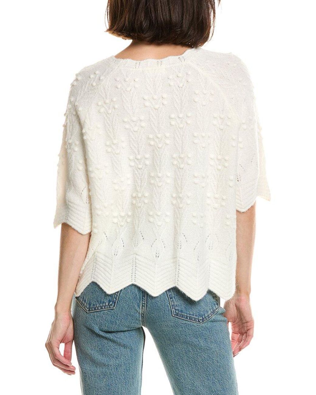 LaBiz White Wool & Alpaca-Blend Sweater