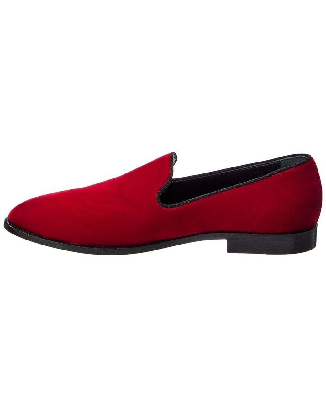 Giuseppe Zanotti Red Flavio Velour Loafer for men