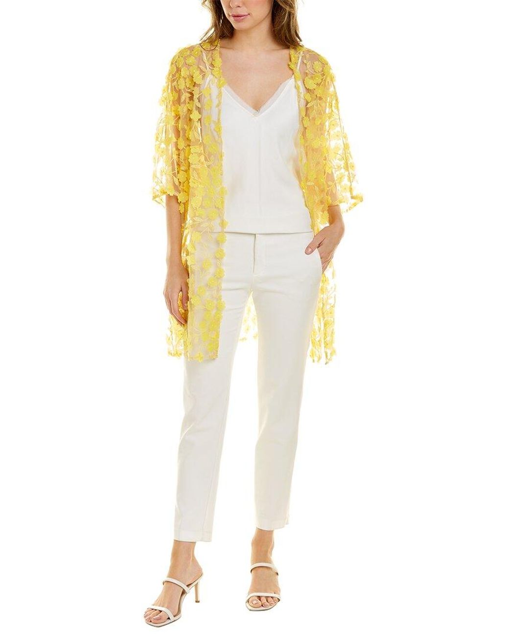 Anne Klein Oversized Sheer Cardigan in 