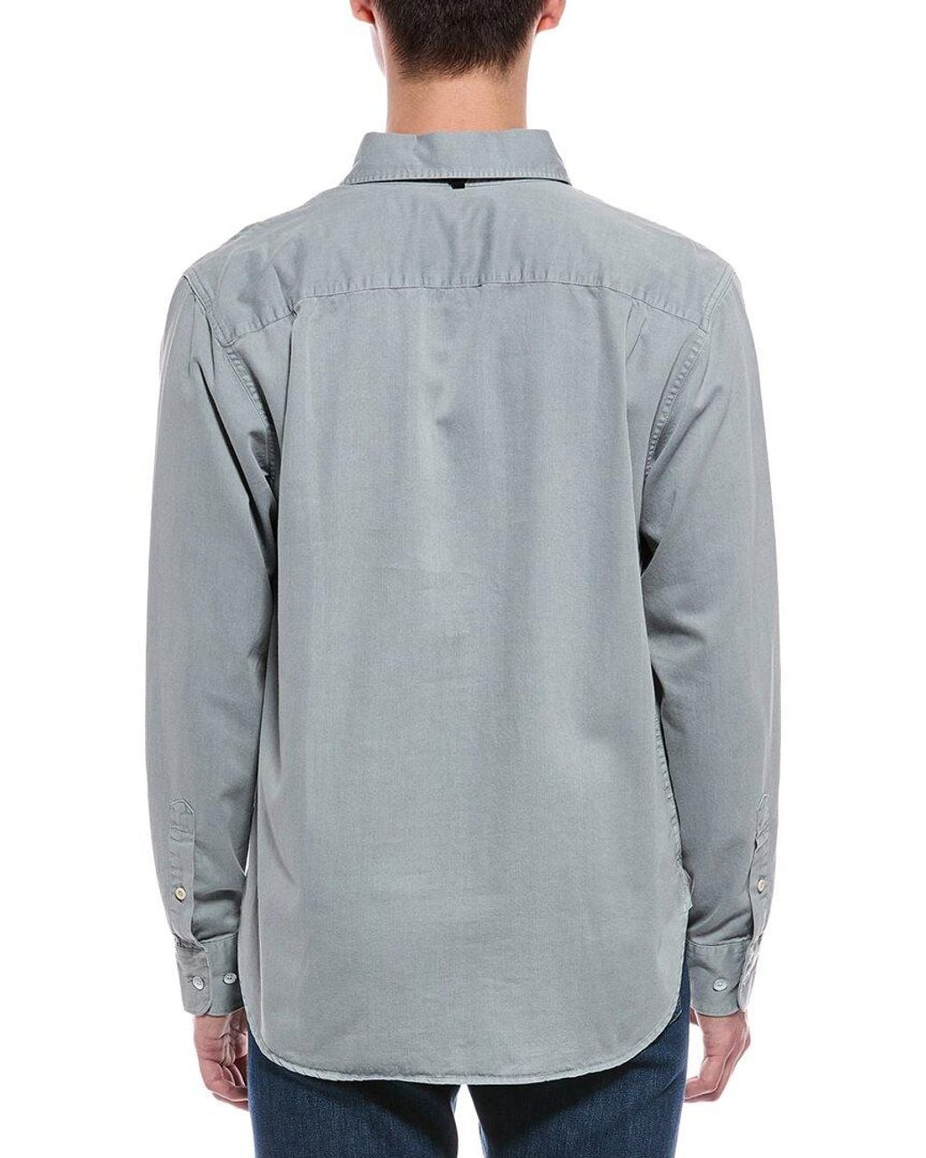 Rag & Bone Gray Overdyed Finch Shirt for men