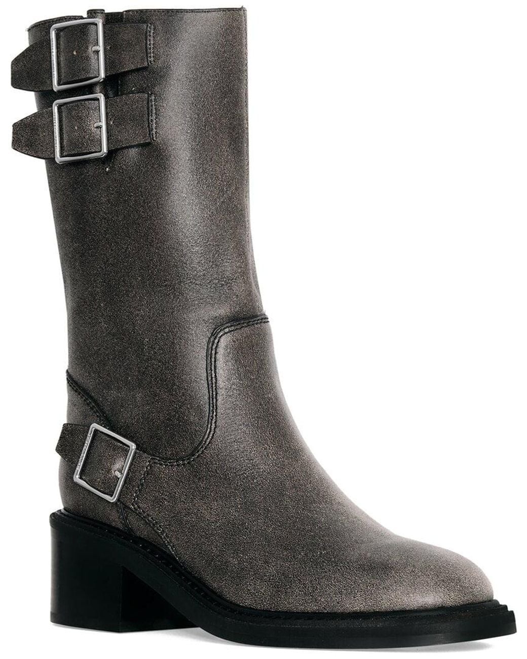 Rebecca Minkoff Black Moto Leather Boot