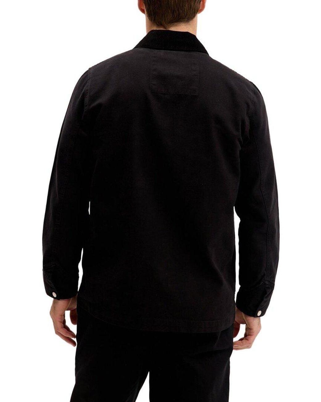 Ron Tomson Black Chore Coat for men