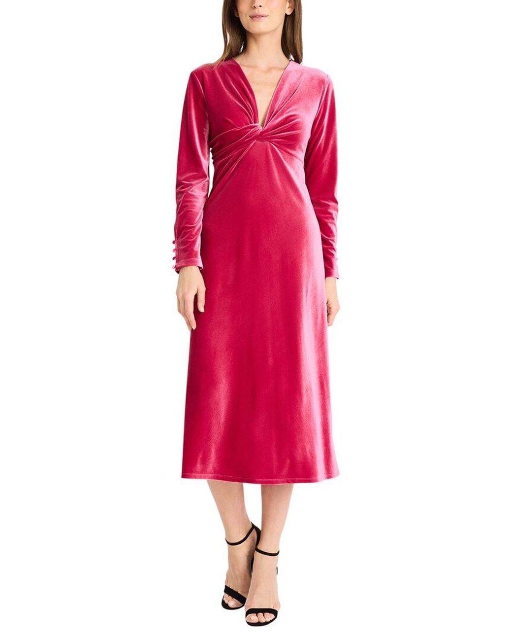 Maggy London Pink Midi Dress