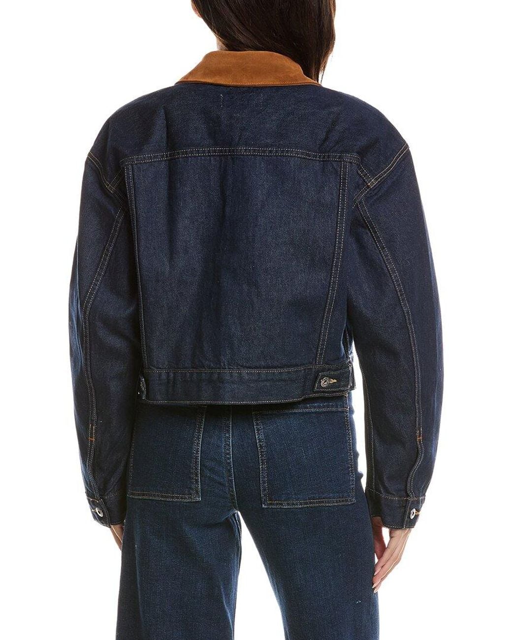 SLVRLAKE Denim Blue Kira Trucker Jacket