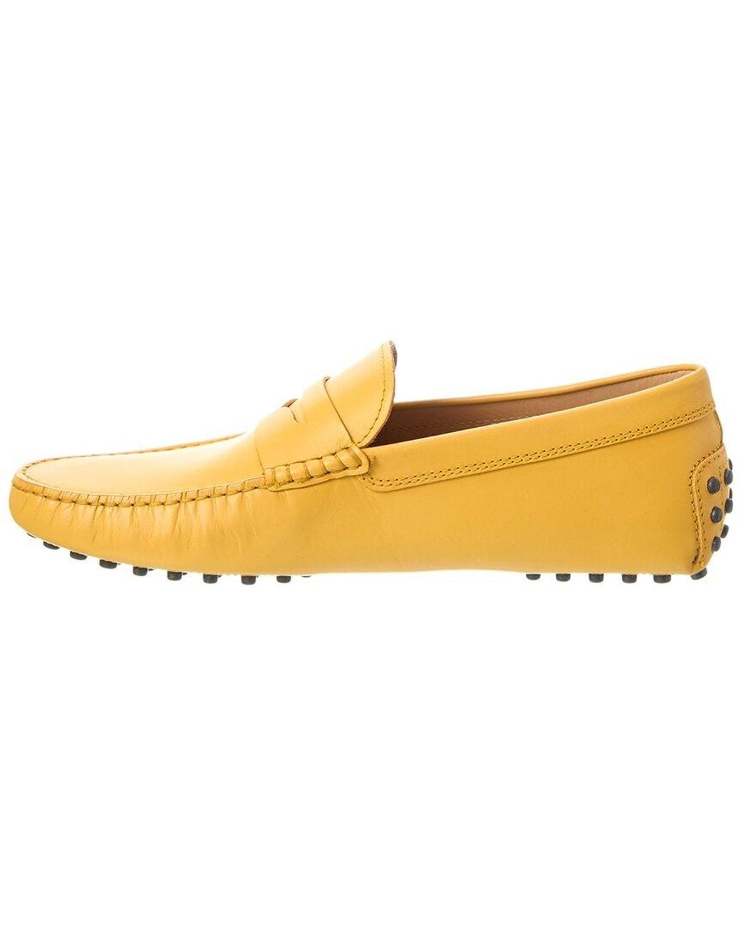 Tod's Yellow Leather Loafer for men