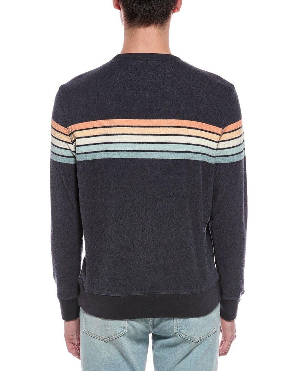 Faherty Brand Blue Donegal Crewneck Sweater for men