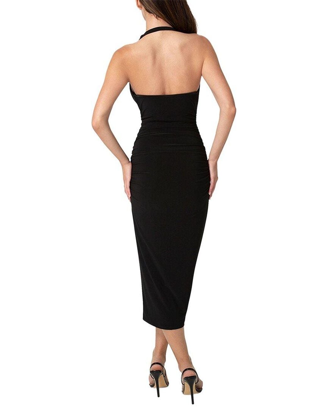 Bebe Black Bodycon Midi Dress