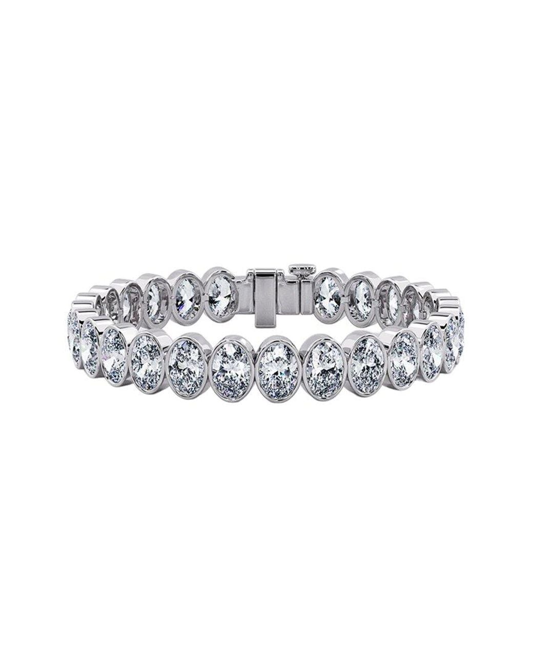 Lab Grown Diamonds White 14K 32.50 Ct. Tw. Lab-Grown Diamond Tennis Bracelet