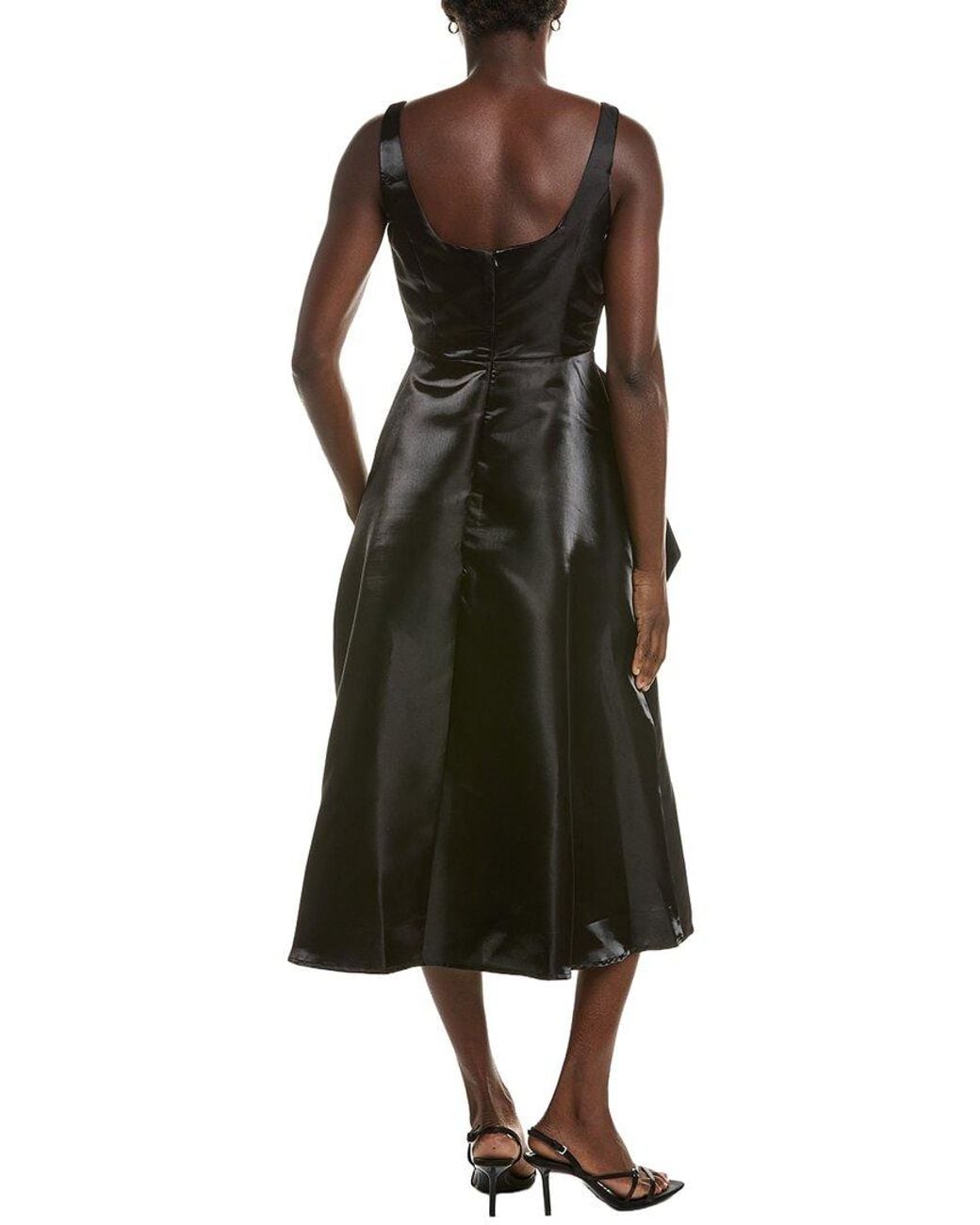 Maison Tara Green Sleeveless Midi Dress