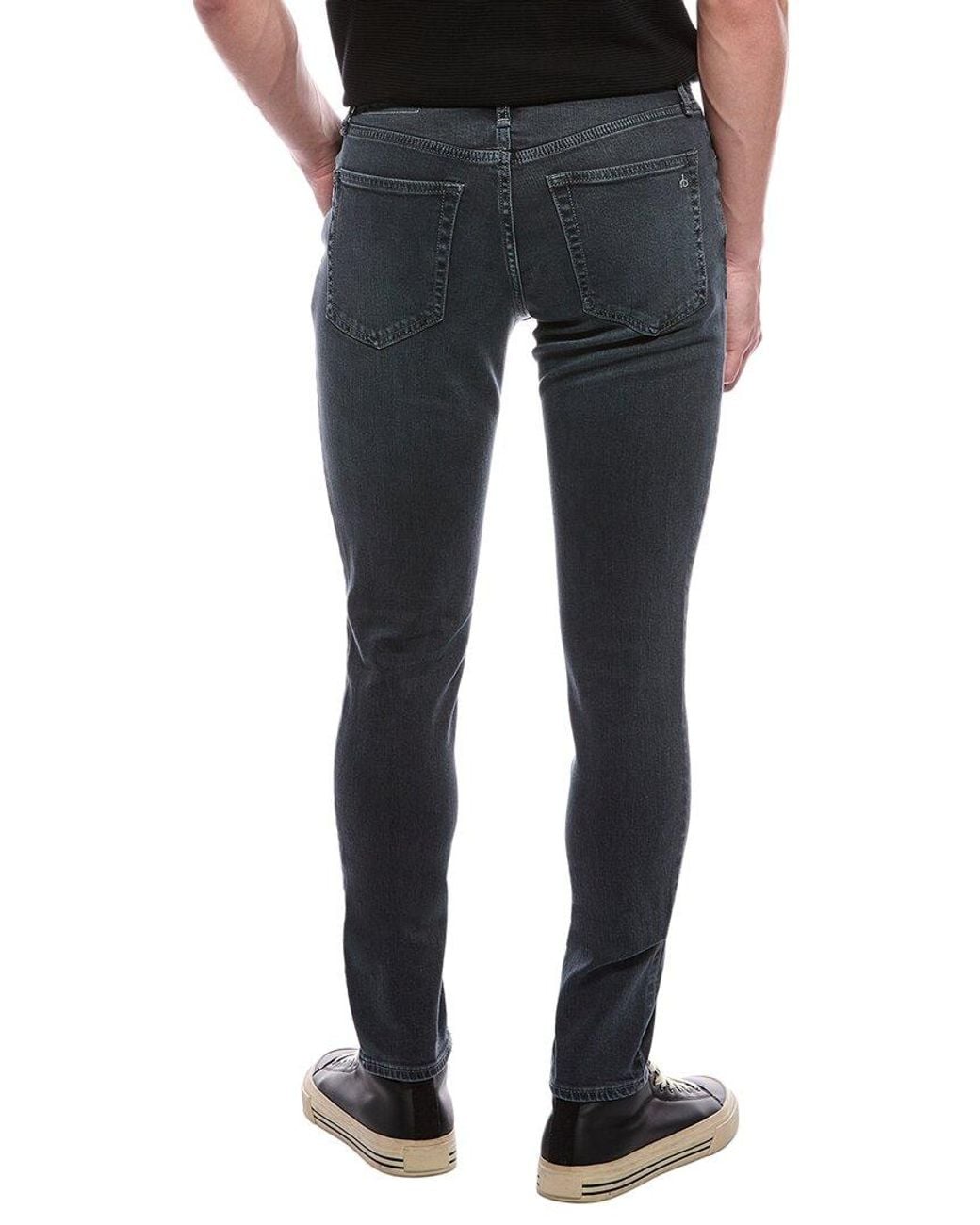 Rag & Bone Black Fit 1 Authentic Stretch Infuse Jean for men