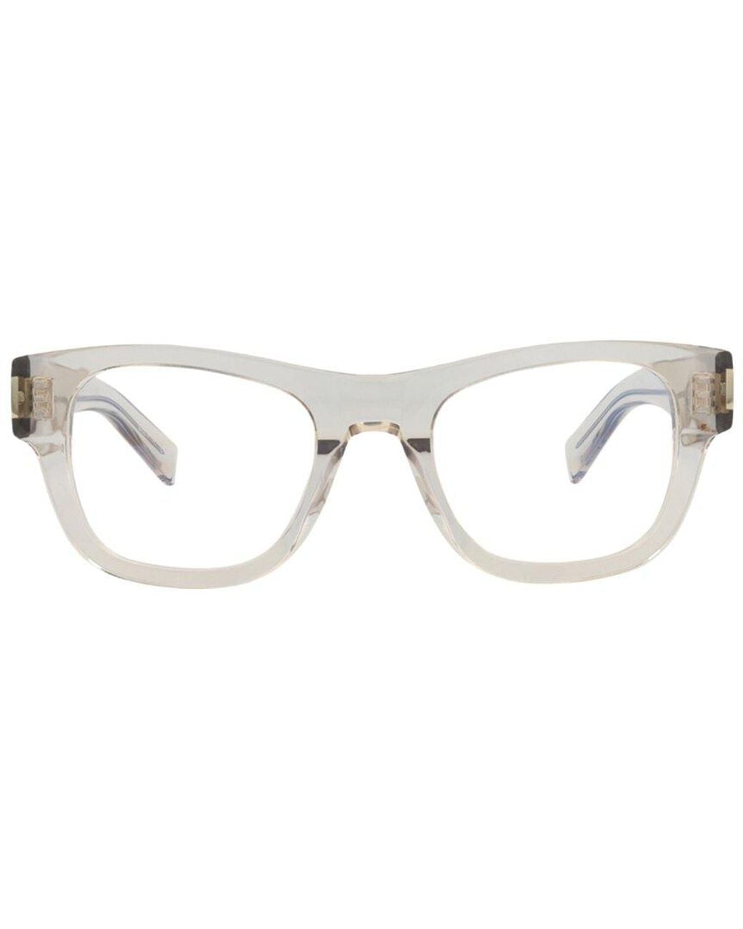 Saint Laurent White 50Mm Optical Frames