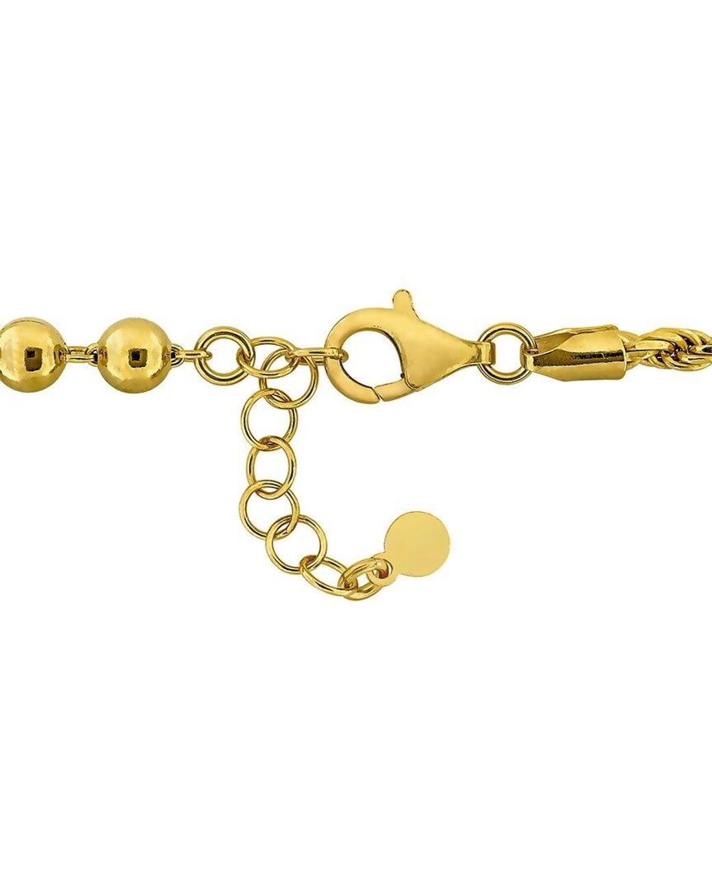 Italian Silver Metallic Rope Chain Bracelet