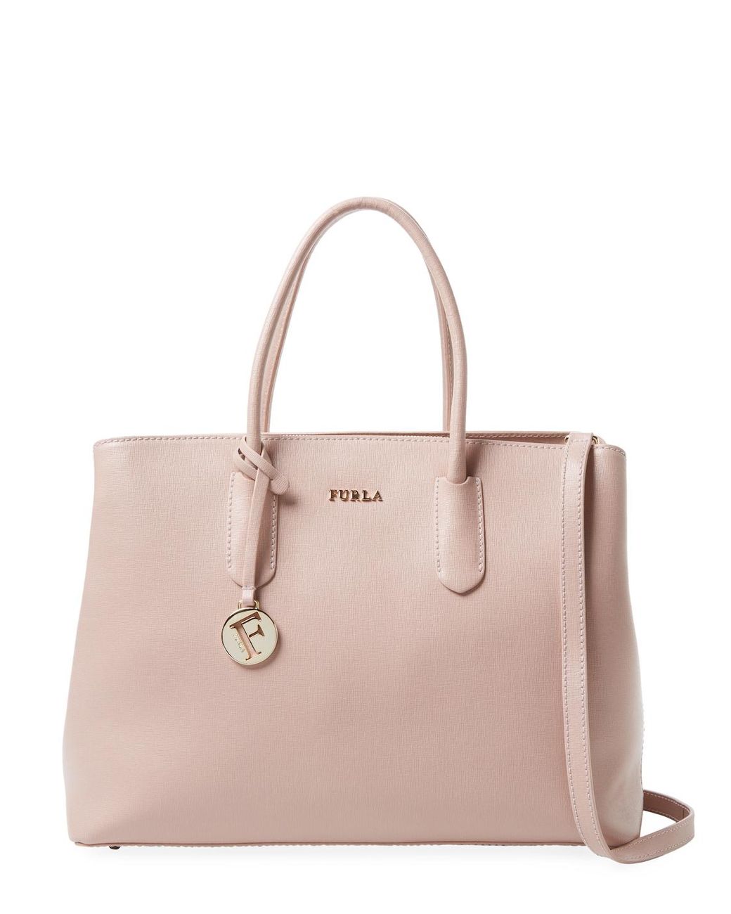 NWT FURLA FLORENCE LEATHER FLORENCE TOTE MOONSTONE