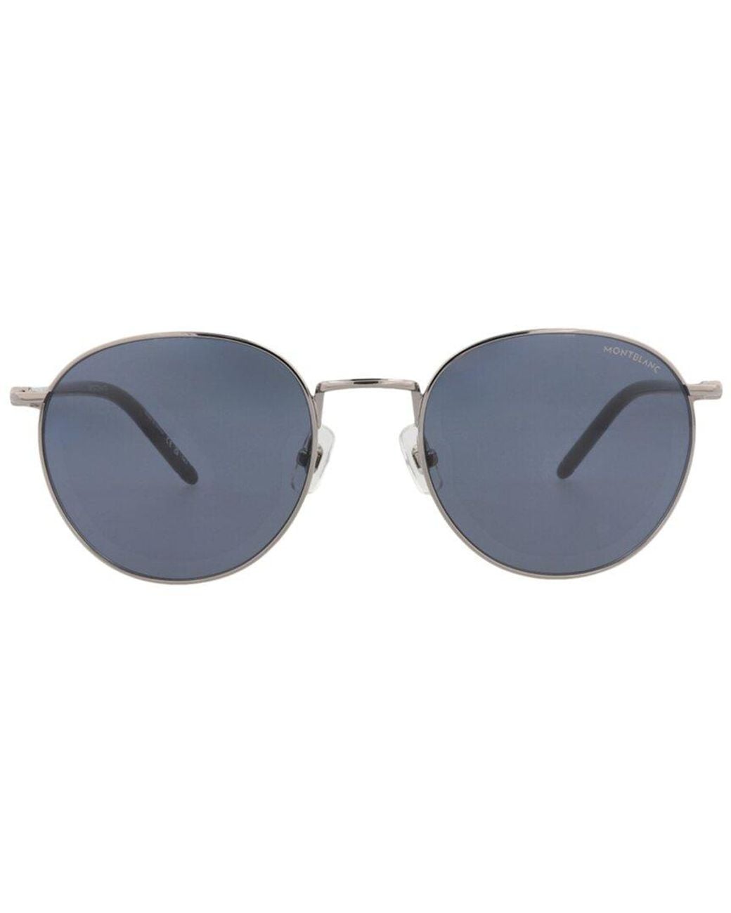 Montblanc Blue Mb0343Sa 55Mm Sunglasses for men