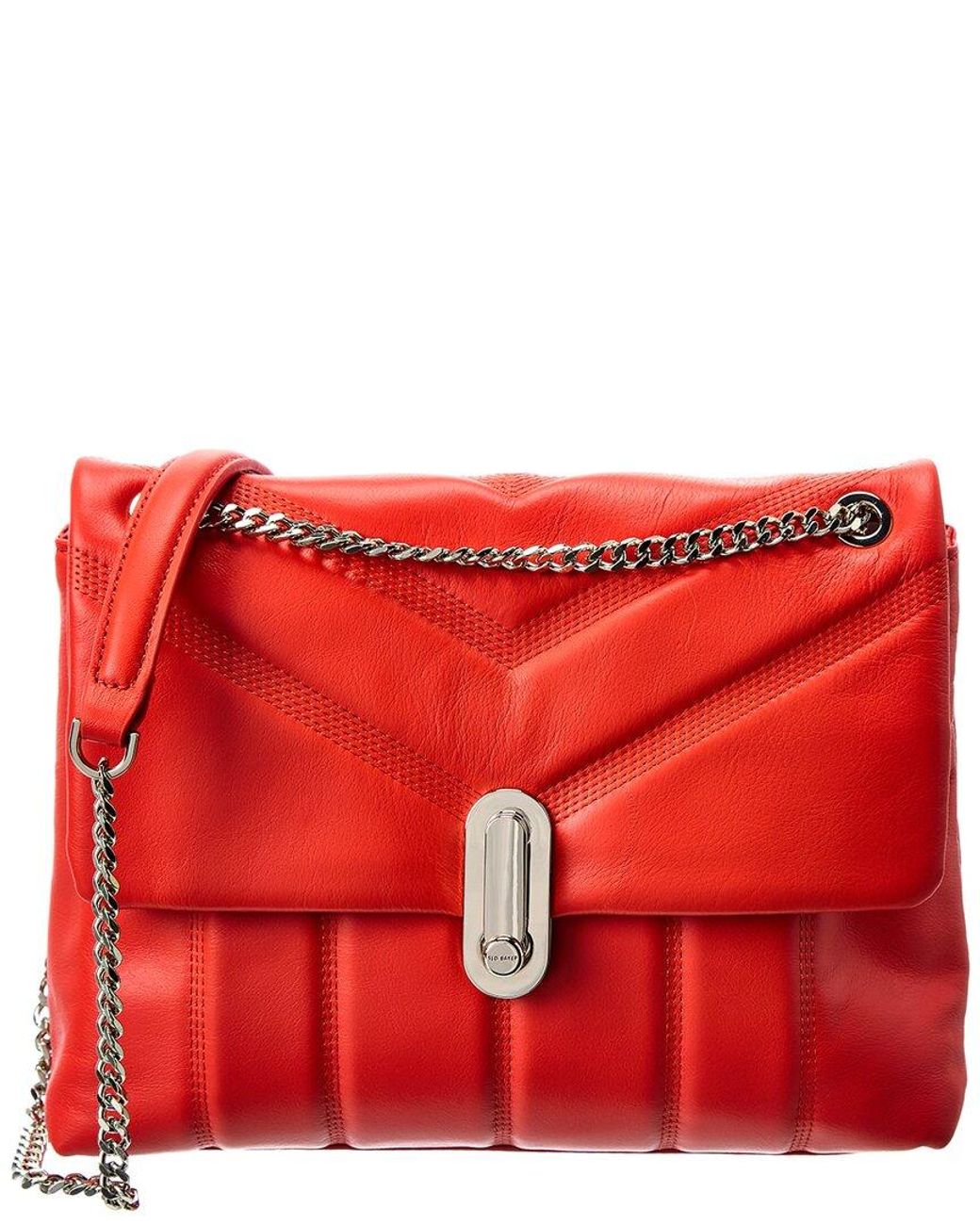 Ted Baker Ayahlin Puffer Quilted Leather Crossbody in Red Lyst