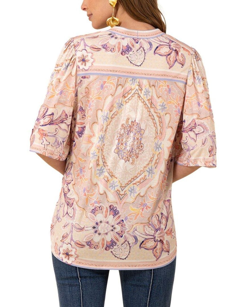 Hale Bob Pink Kaitlyn Blouse
