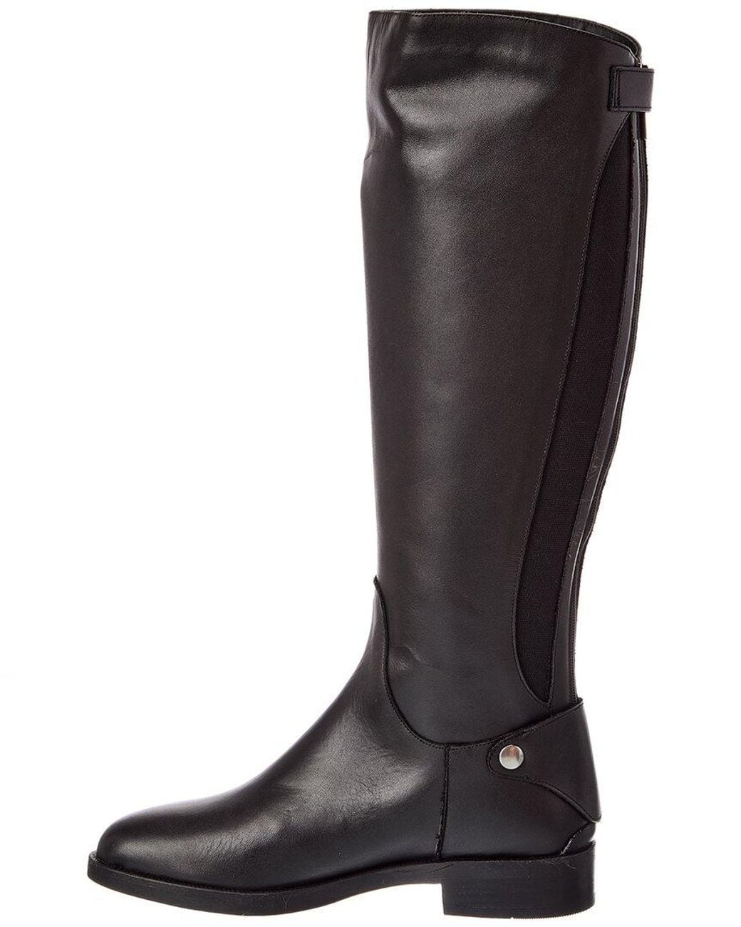 Aquatalia Black Rebekah Leather Boot