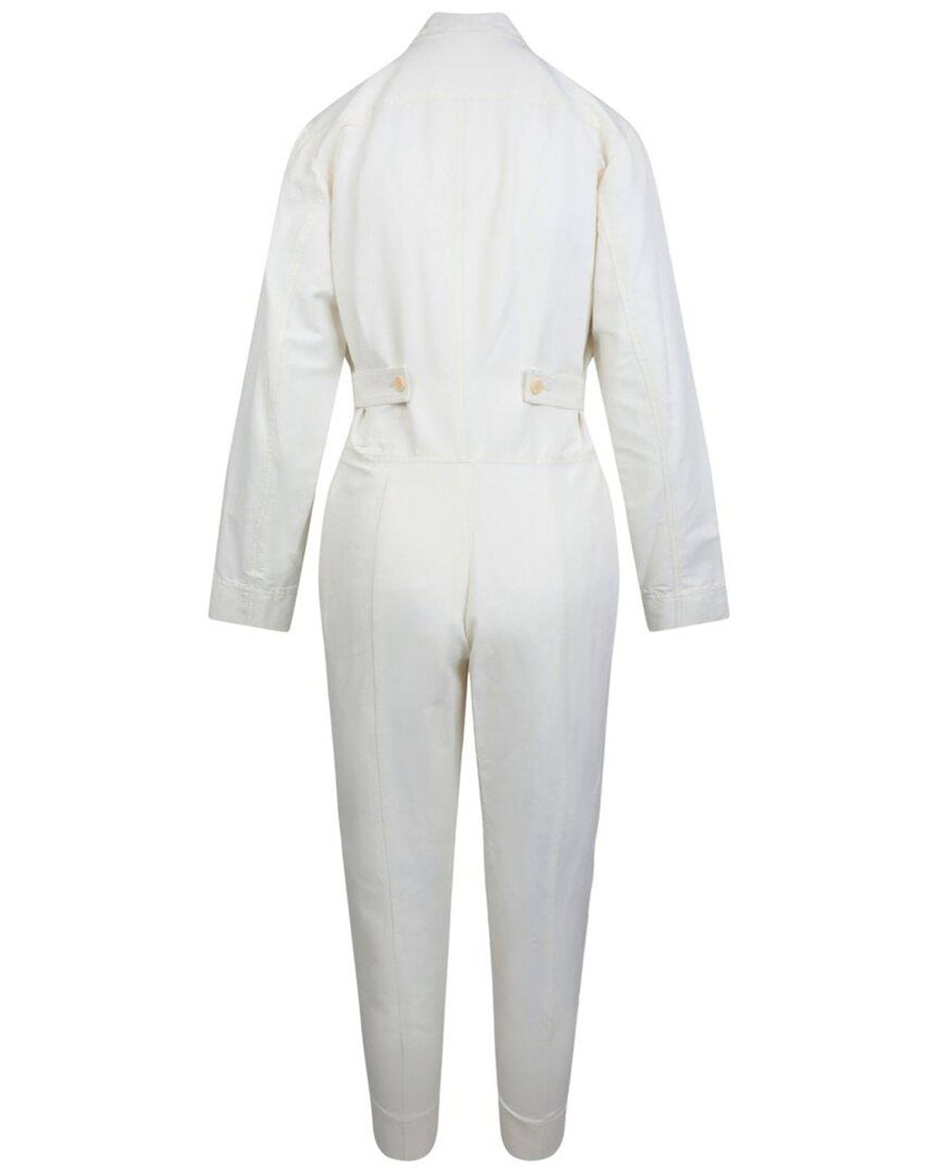 Stella McCartney White Alma All-in-one Linen-blend Jumpsuit