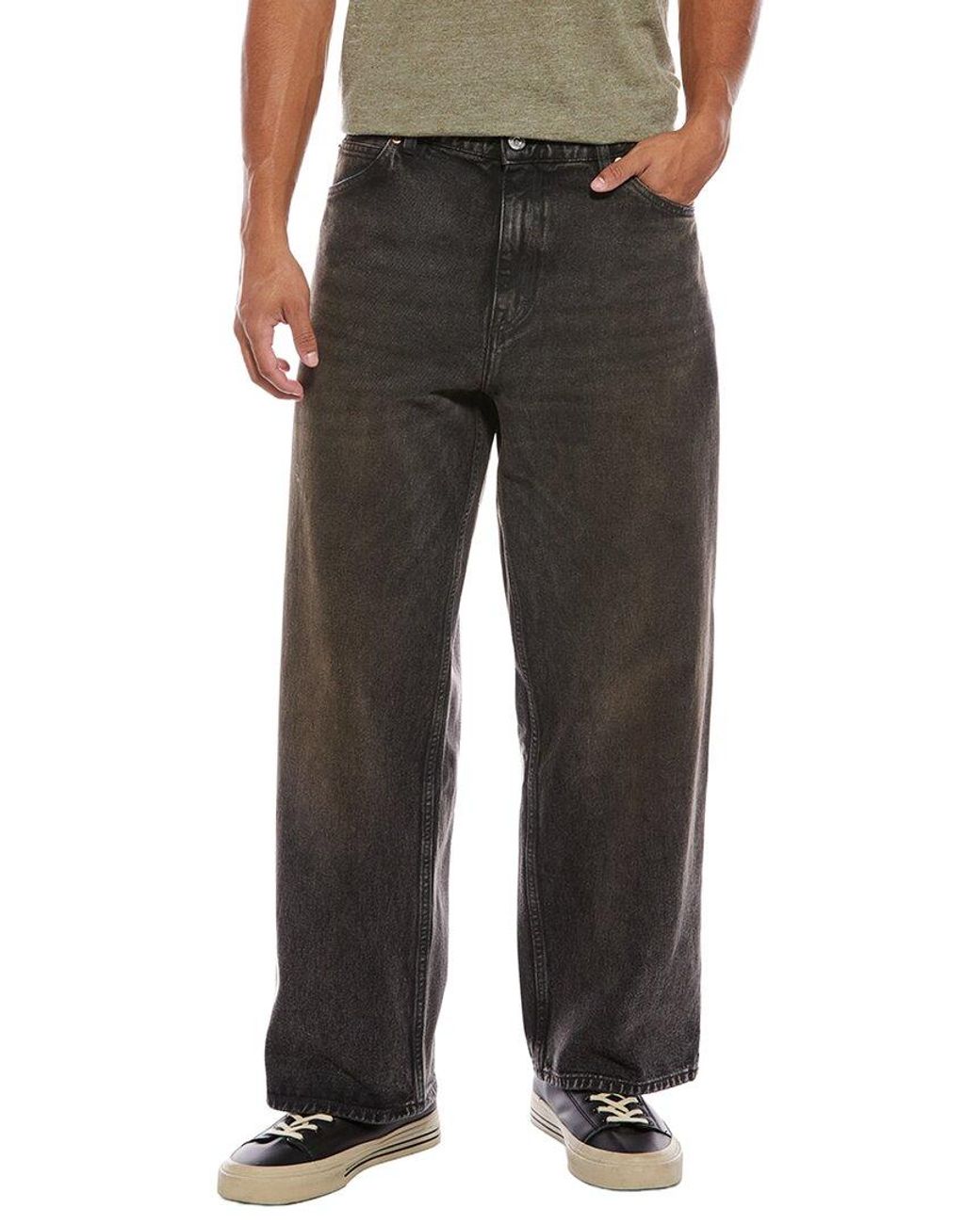 Our Legacy Black Distressed Straight Jean for men