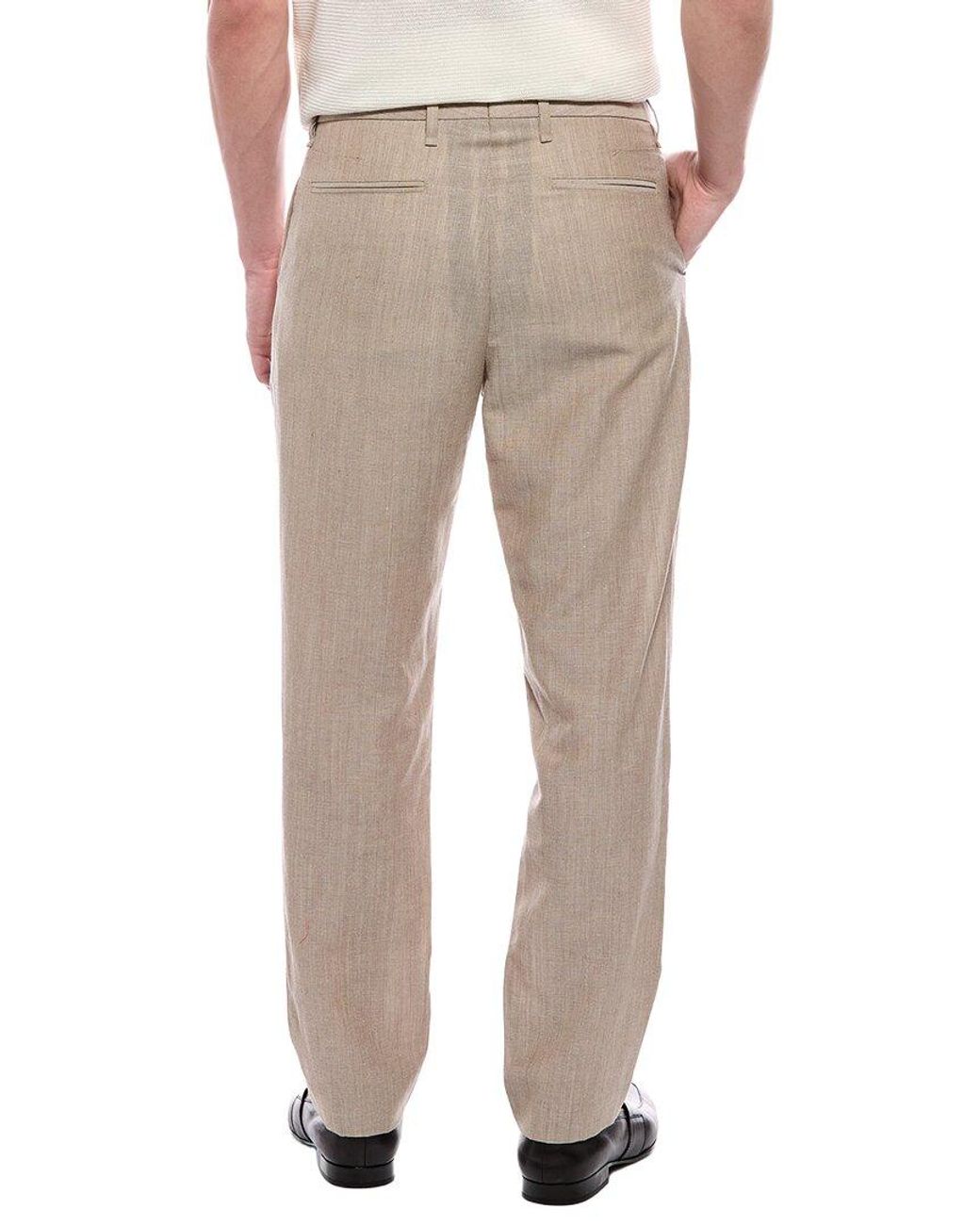 Rag & Bone Natural Evan Donegal Wool & Linen-Blend Trouser for men