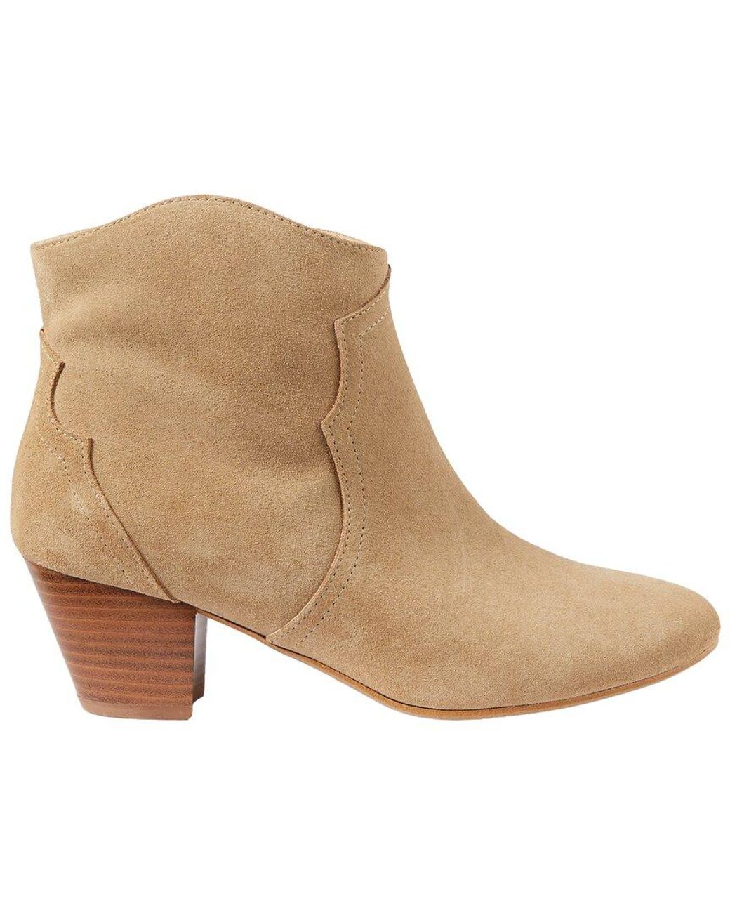 L.K.Bennett Natural L.K.Bennett Leida Leather Ankle Boot